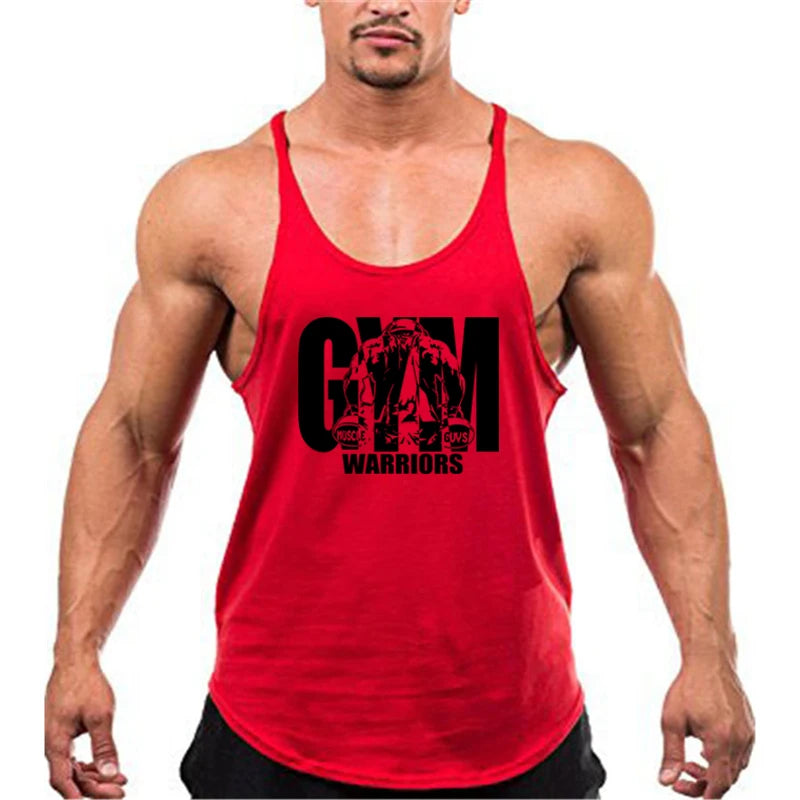 Atmungsaktive Baumwoll-Fitness-Tanktops für Herren