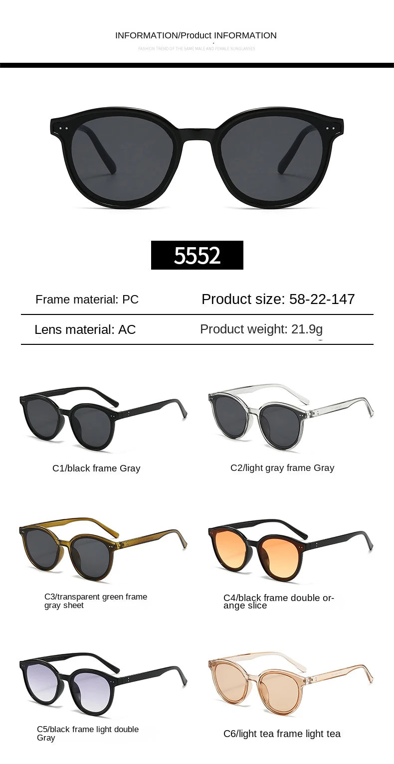 Lunettes de soleil rétro dégradées aux rayons UV