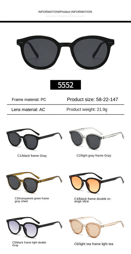 Lunettes de soleil rétro dégradées aux rayons UV