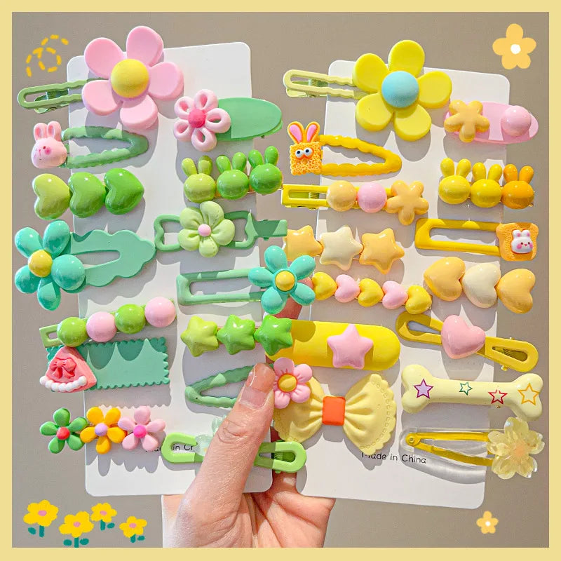 14-Piece Baby Girls Hair Clip Set