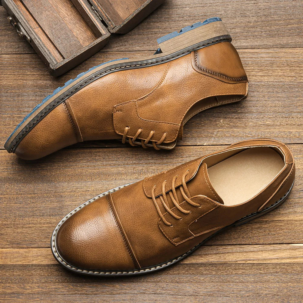 Men's Leather Derby Shoes