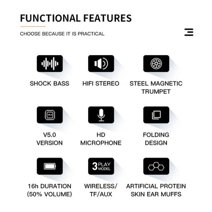 Casque de jeu sans fil portable 