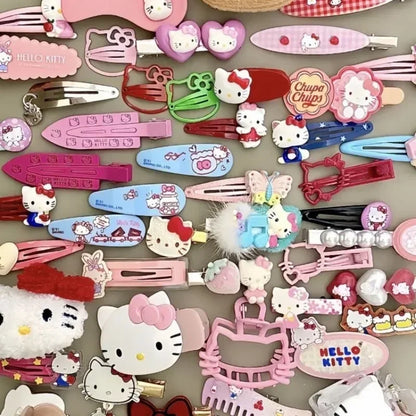 19Pcs Sanrio Kitty Hair Clips