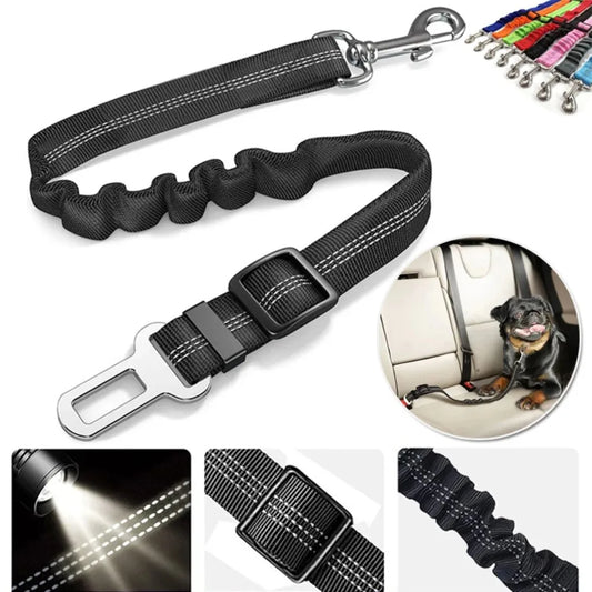Adjustable Reflective Dog Seat Belts