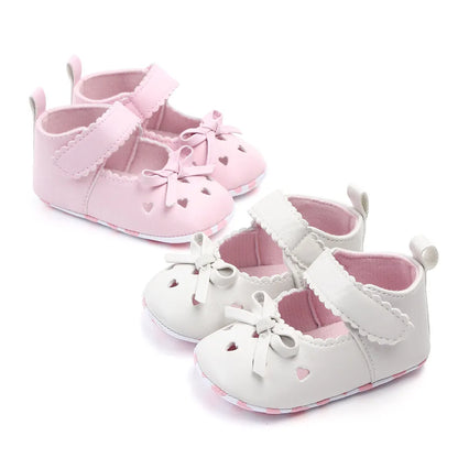 Chaussures plates à semelle souple pour bébé fille