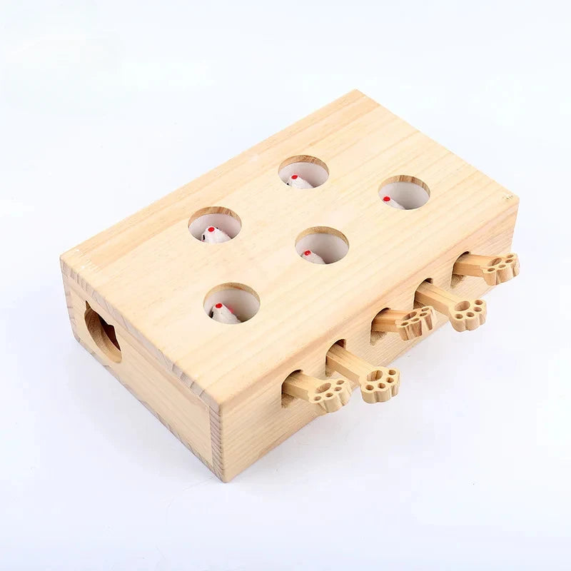 Indoor Solid Wood Cat Toys