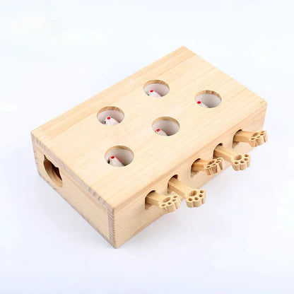 Indoor Solid Wood Cat Toys