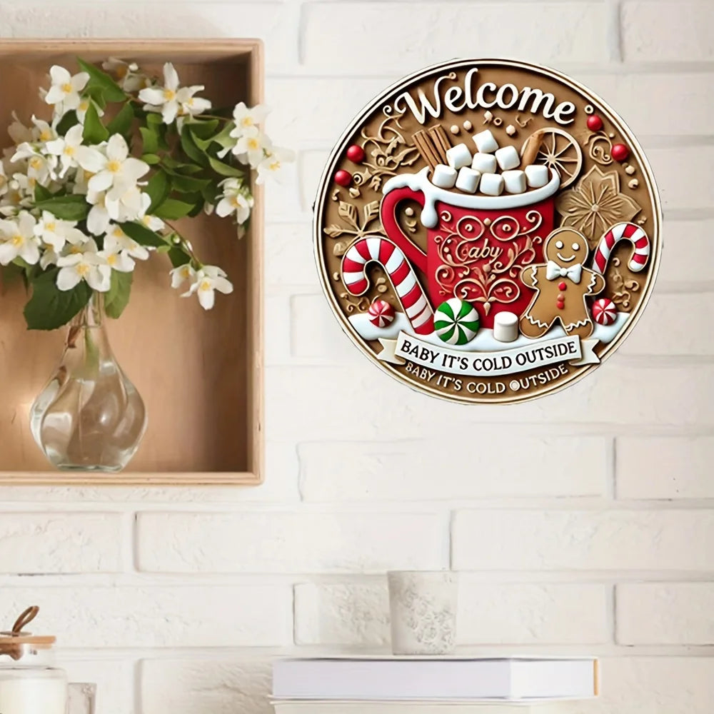 holiday welcome sign
