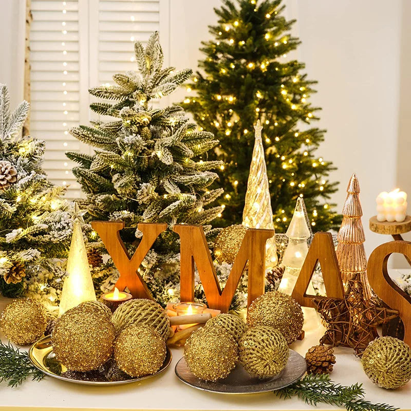 white ornaments
