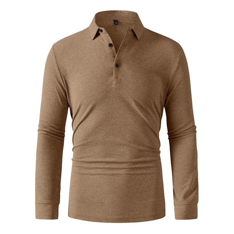 Men Sportwear Long-sleeve Polo Shirt