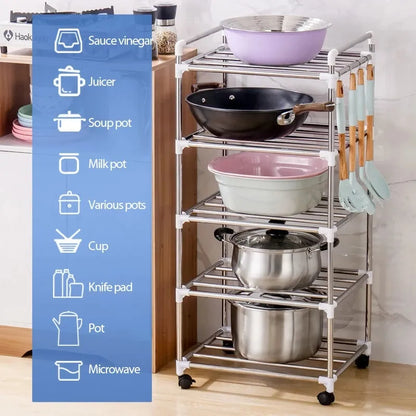 Stainless Steel Kitchen Organizer Shelf