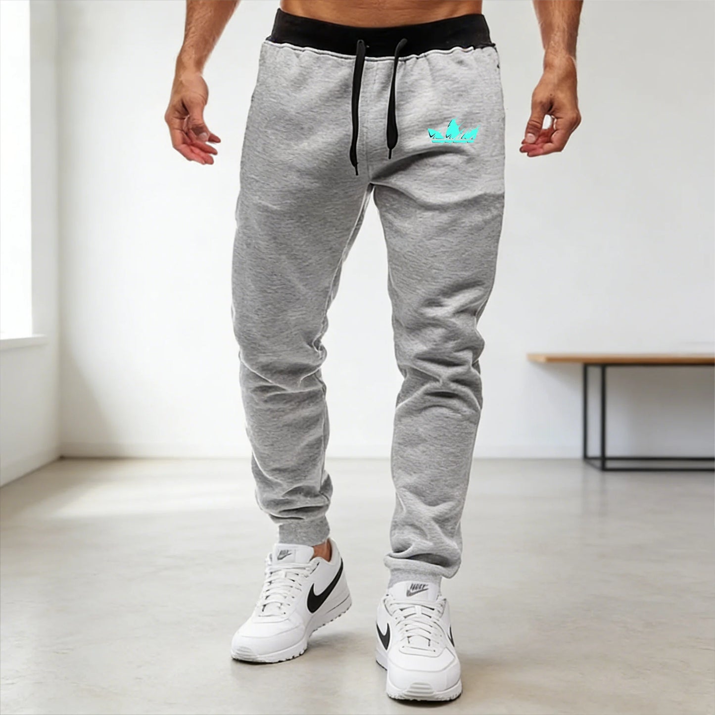 Men's Baggy Trousers - Breathable Fashion Design Jogging Pants