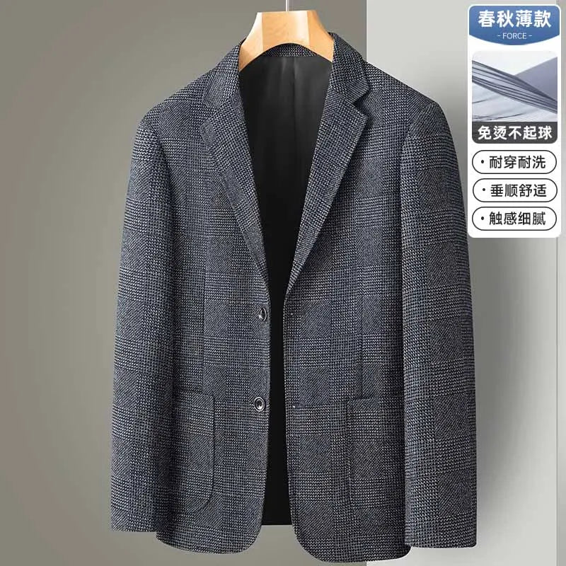 Blazer/manteau de costume formel à carreaux britanniques