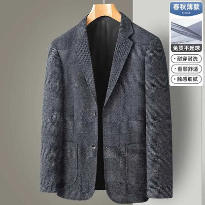 Blazer/manteau de costume formel à carreaux britanniques
