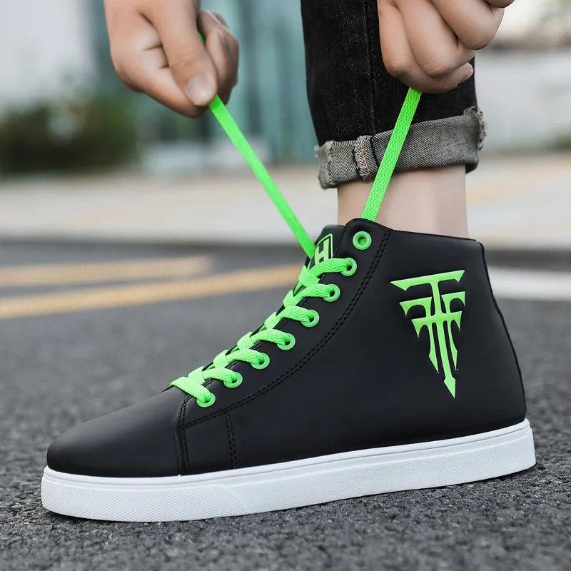 Men's High-Top Vulcanized Sneakers