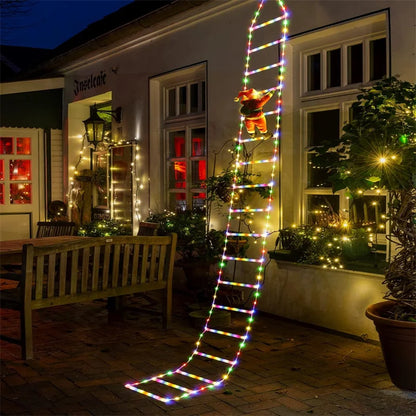 Santa Claus Ladder LED String Lights