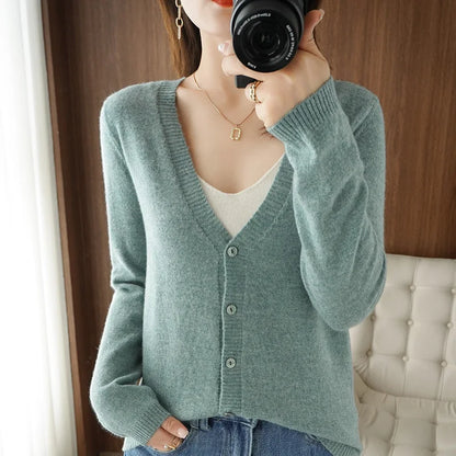 v neck cardigan
