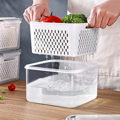 Drain Basket Refrigerator Storage Box