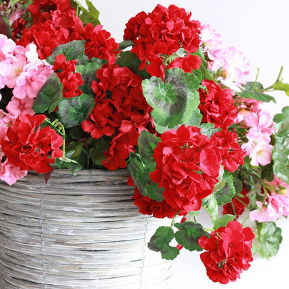 22 fleurs artificielles protégées contre les UV pour la décoration