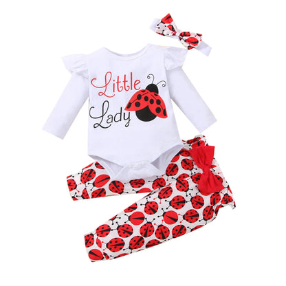 Neugeborenes Baby-Mädchen-Outfit – Langarm-Mädchen-Outfit