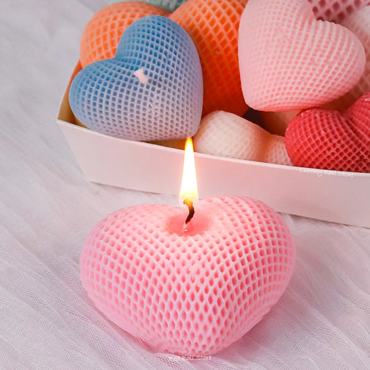 Silicone Mold Heart Soap Candle Home Decoration
