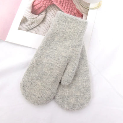 Women’s Winter Cashmere Wool Knit Gloves