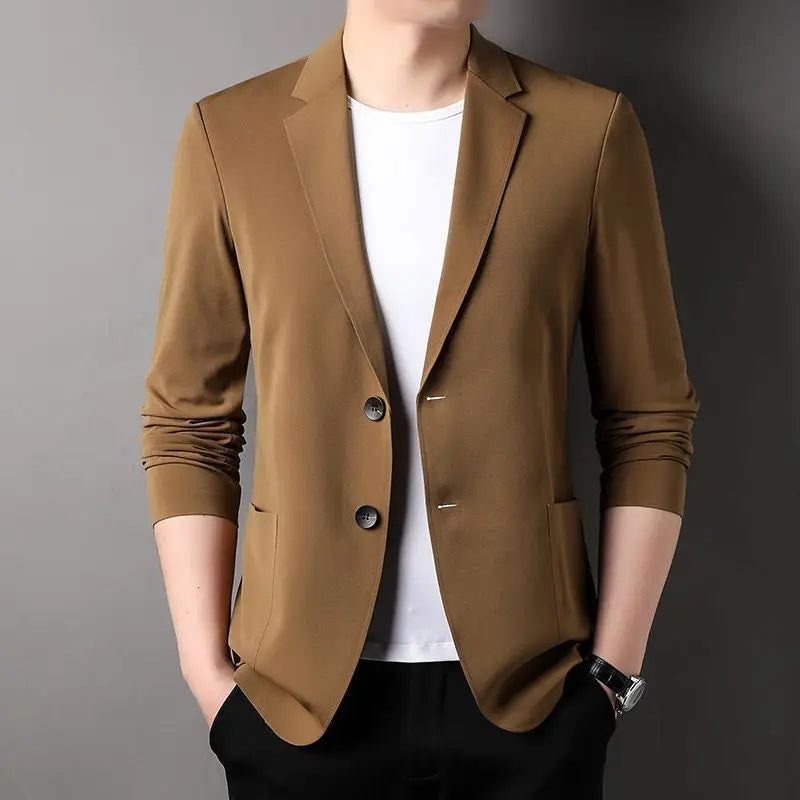 Blazer léger en soie glacée pour homme