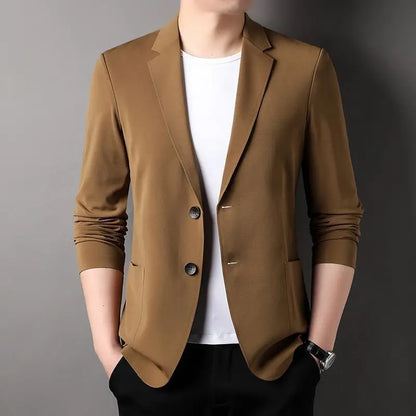 Blazer léger en soie glacée pour homme