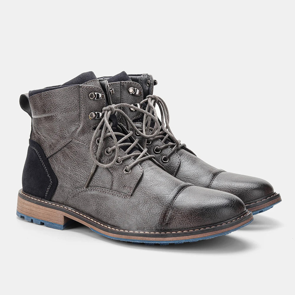 Bottines en cuir pour hommes