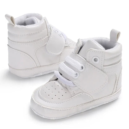 Mehrfarbige Baby-Sneaker aus PU-Leder mit weicher Sohle