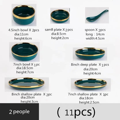 plate and bowl set