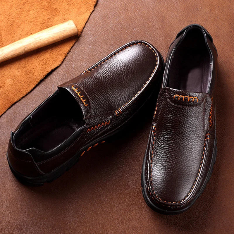 High-Quality Genuine Cowhide Leather Loafers