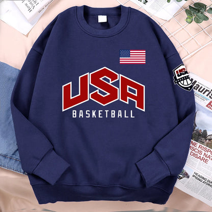 Men's Printed Basketball Sports Hoodies