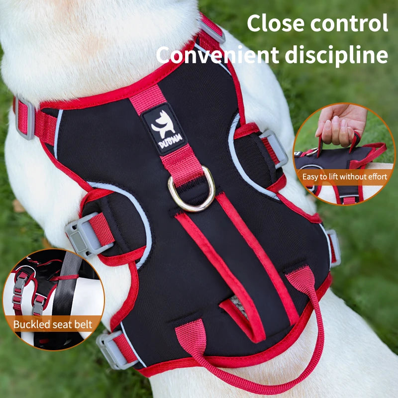 Pet Rainproof Bulldog Anti-slip Night Reflective Harnesses