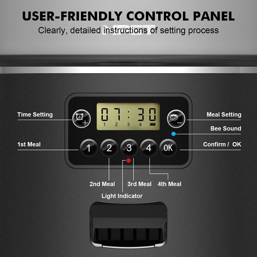 Mangeoire intelligente pour animaux de compagnie 4L avec contrôle Tuya