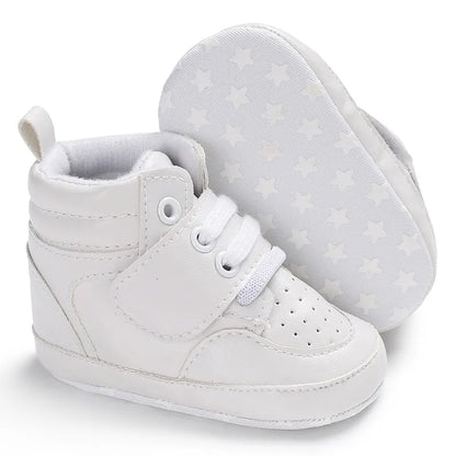 Mehrfarbige Baby-Sneaker aus PU-Leder mit weicher Sohle