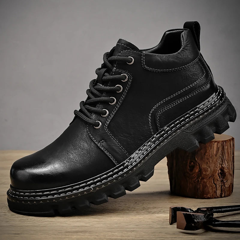Men's Genuine Leather Italian Work Boots