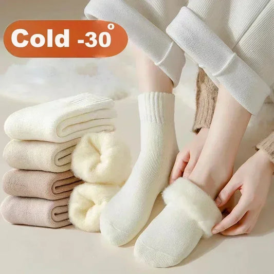 3 Pairs of Thick Plush Women’s Socks