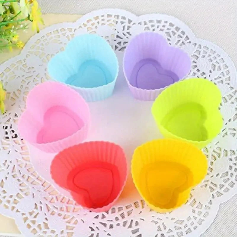 Random Color Silicone CupCake Mold Set