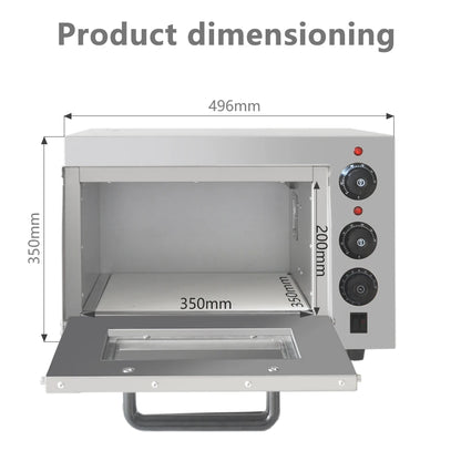 Single Layer Stainless Steel Electric Pizza Oven