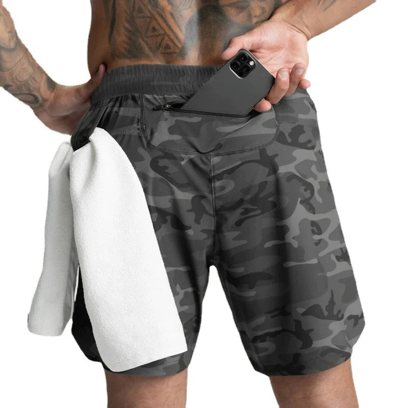 Men's Quick-Dry Bodybuilding Gym Shorts