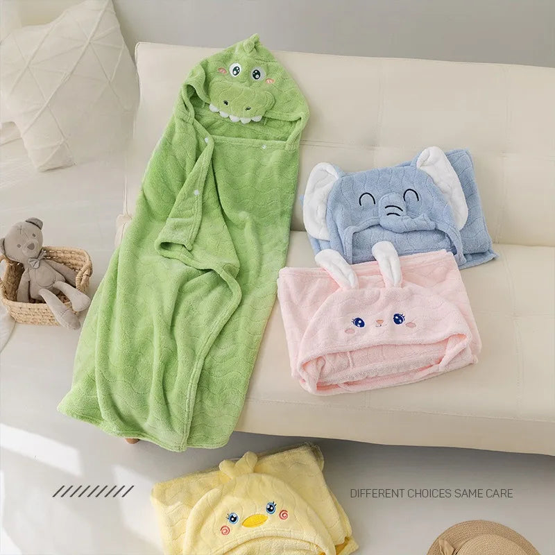 Kids Hooded Poncho Towel