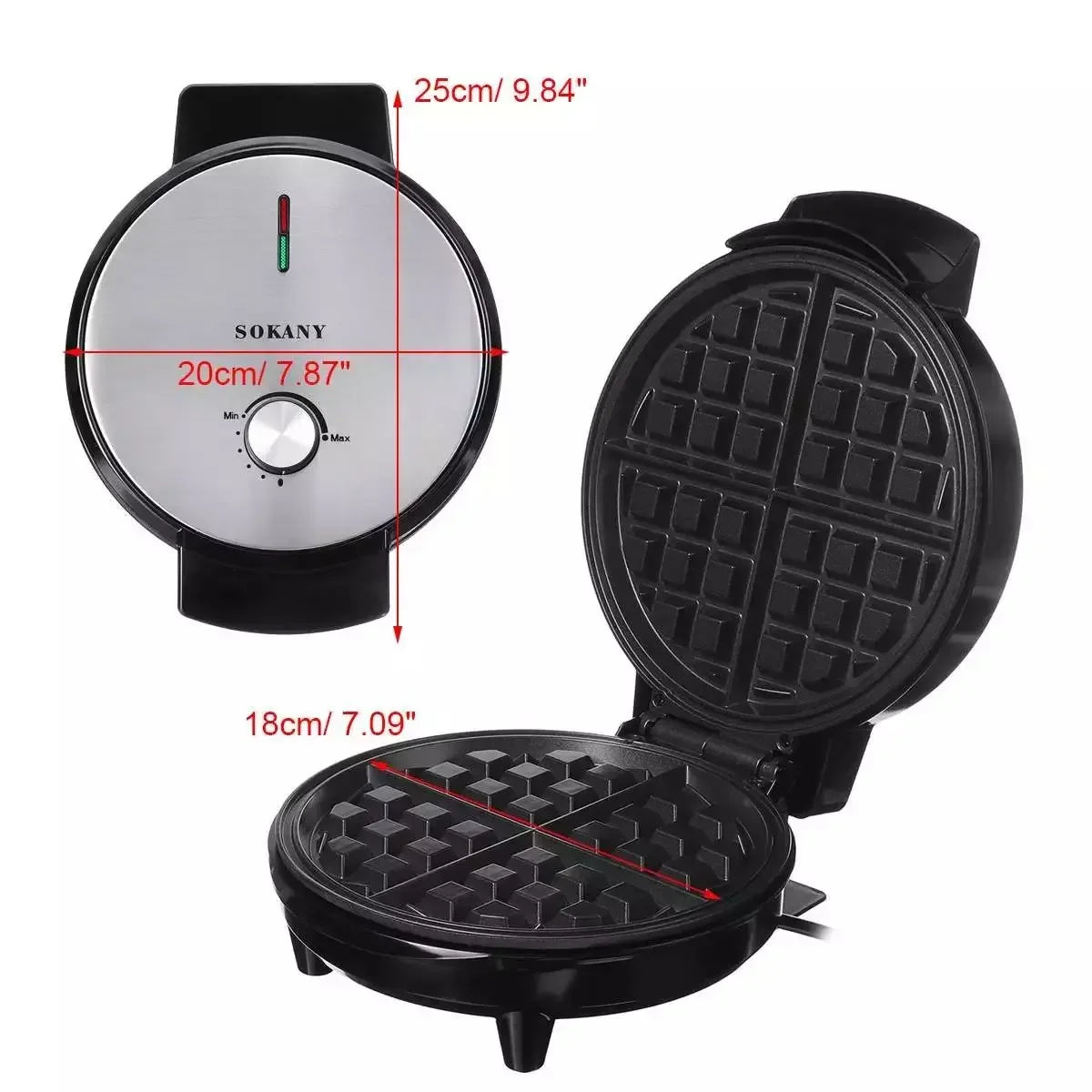 Non-Stick Temperature Control Belgian Waffle Maker
