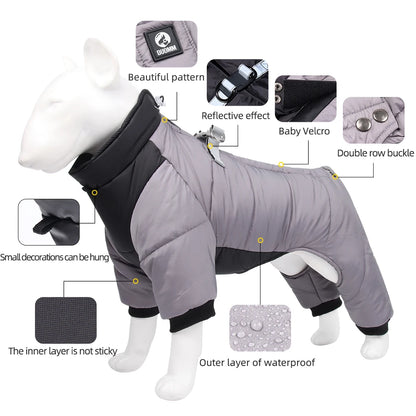 Vêtements pour chiens de petite et moyenne taille – Veste épaisse et chaude imperméable.