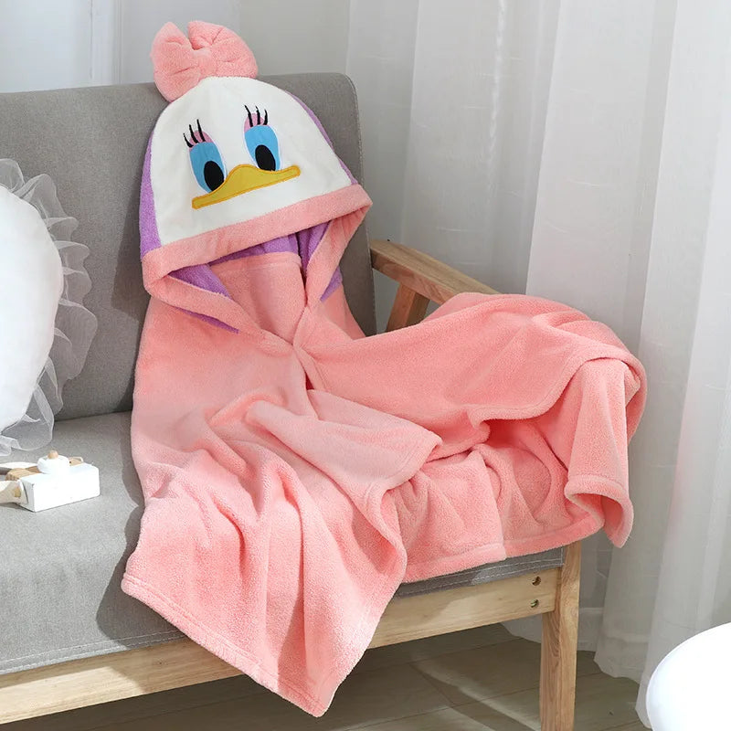 Kids' Quick-Dry Hooded Bath Towel