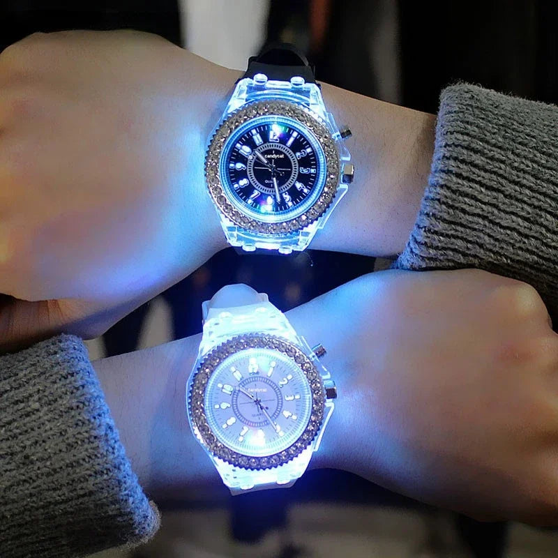 Unisex LED Jelly Uhren
