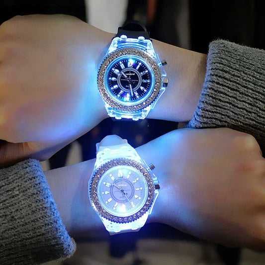 Unisex LED Jelly Watches
