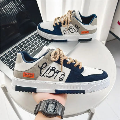 Men's Casual Platform Lace-Up Sneakers
