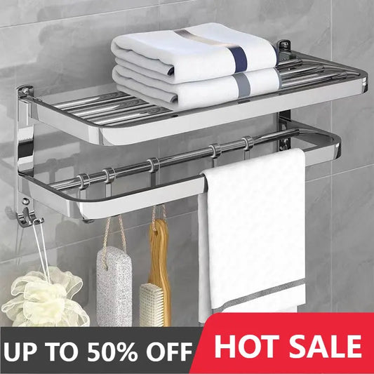 304 Stainless Steel Foldable Towel Rack