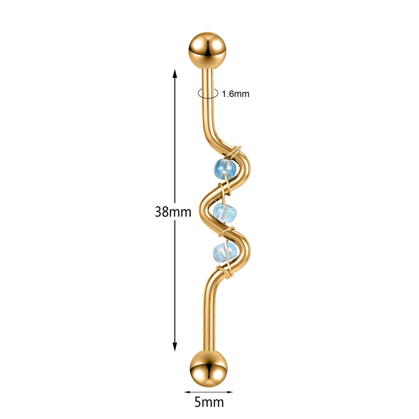 Anneaux de barre en acier inoxydable pour femmes - Boucles d'oreilles pendantes pour le nez 